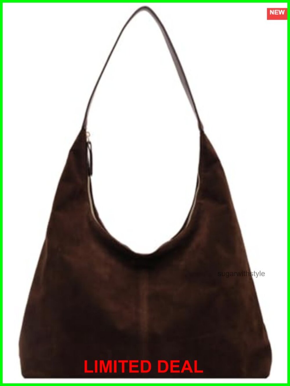 Suede Tote Bag Women's Shoulder Hobo Purse Fall Winter Work Travel Handbag